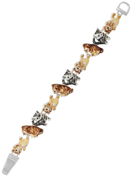 PET LOVERS THEME EPOXY MAGNETIC BRACELET - CAT