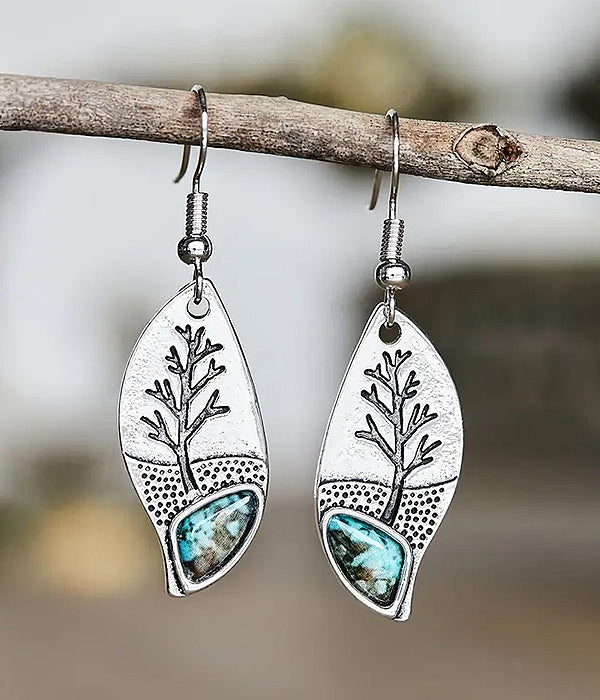 RETRO TREE EARRING