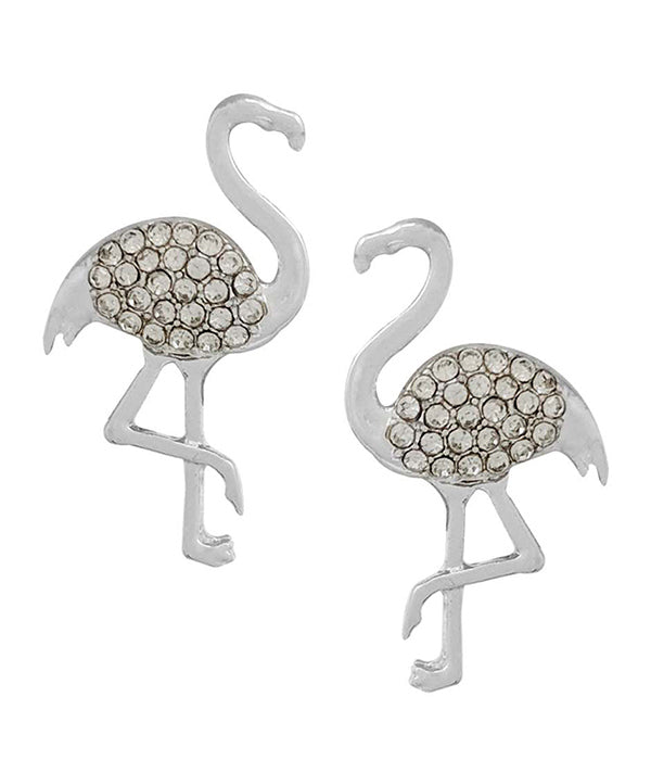 TROPICAL THEME EARRING - FLAMINGO