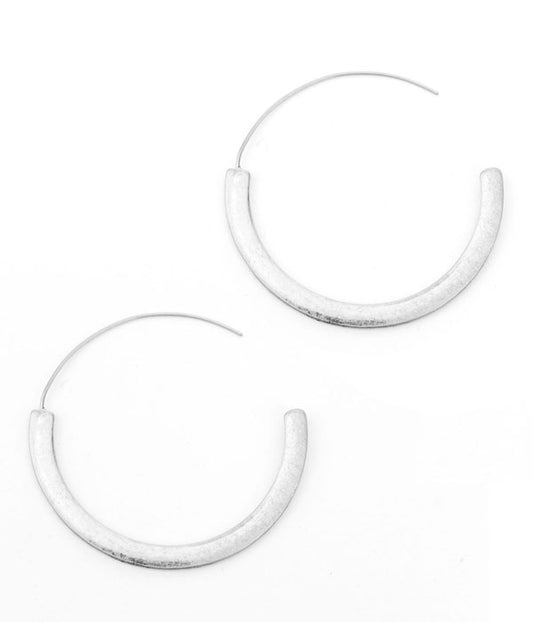 METAL HOOP EARRING