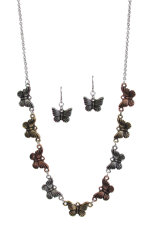 BUTTERFLY PRINCESS NECKLACE SET