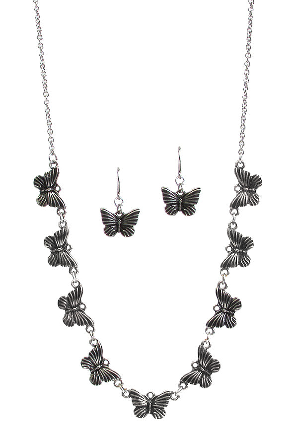 BUTTERFLY PRINCESS NECKLACE SET