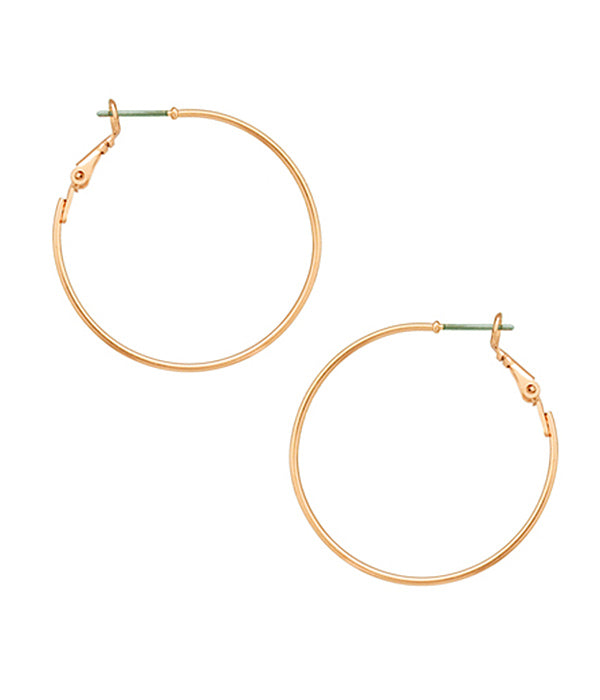 SIMPLE WIRE HOOP EARRING