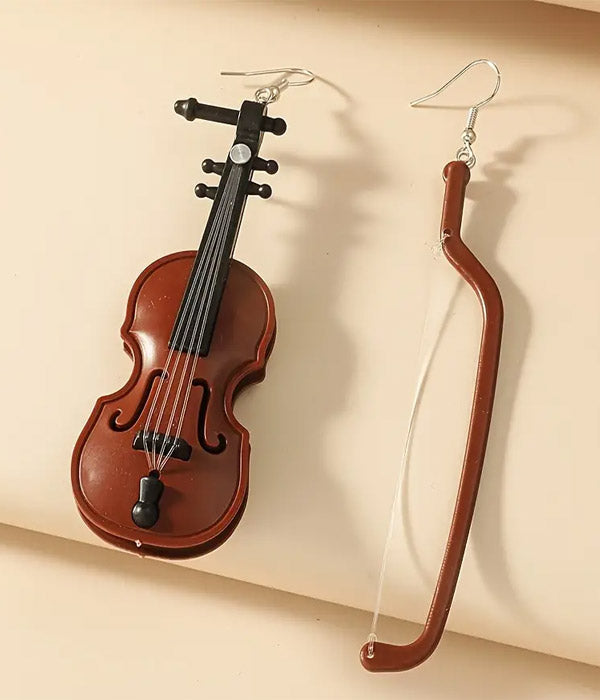 MINIATURE VIOLIN EARRING