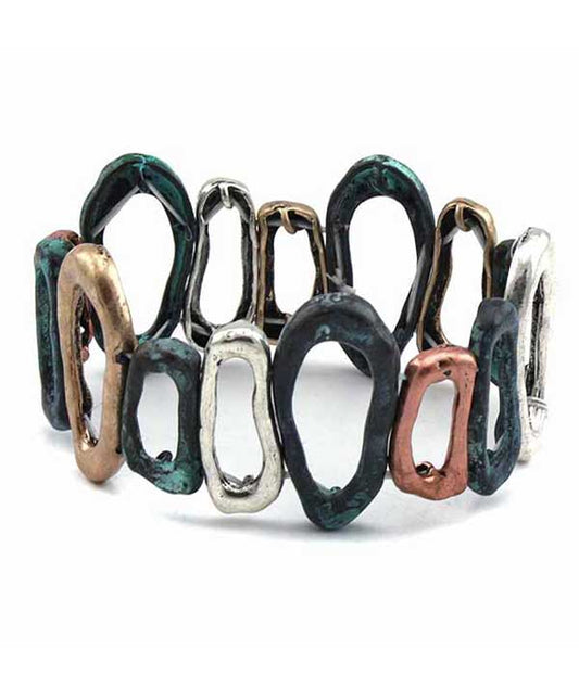 CHICOS STYLE VINTAGE METAL STRETCH BRACELET