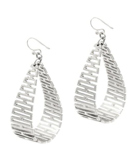 METAL TEARDROP EARRING