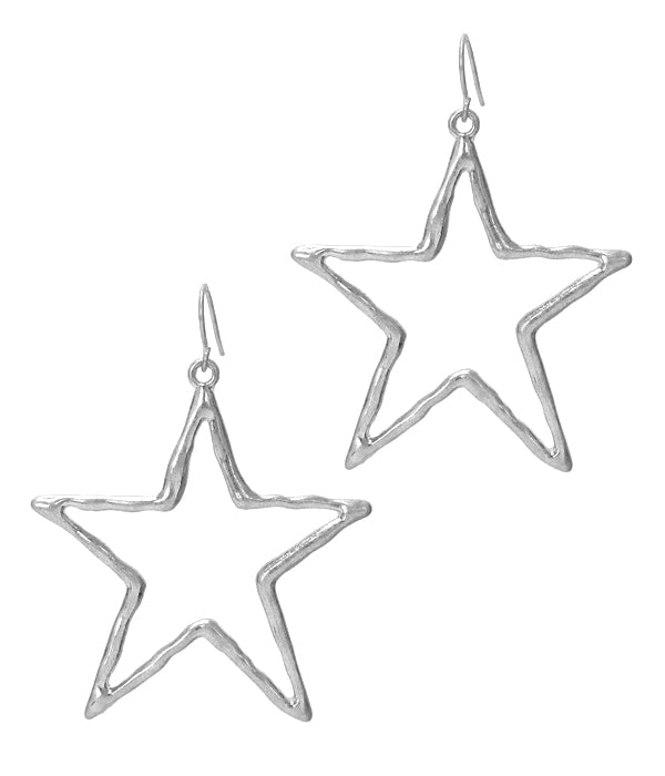 METAL STAR EARRING